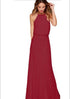 Women Halter Chiffon Maxi Dress