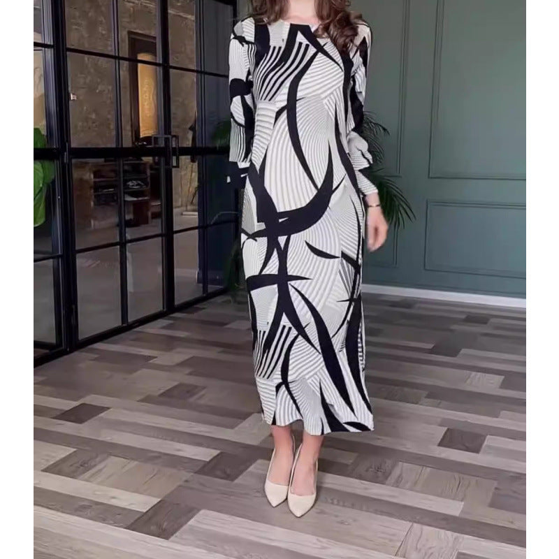 Printed Belt Maxi Dress Printed Belt Maxi Dress