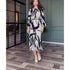 Printed Belt Maxi Dress Printed Belt Maxi Dress